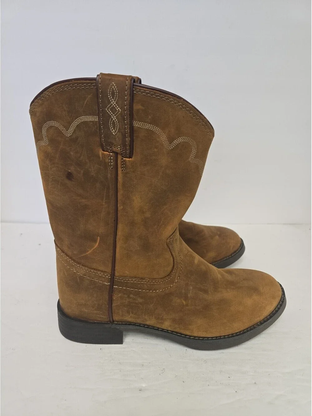 Justin Men's 3902 Jeb Roper Apache Stampede Soft Toe Boot Tan Size 9D